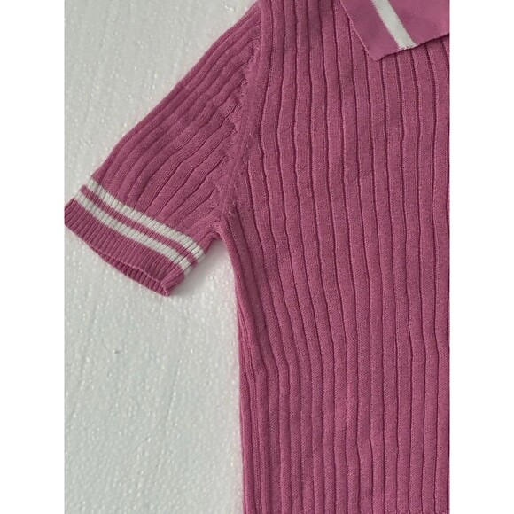 Brandy Melville John Galt Brown Full Tilt Pink Crewneck Sweater Crop Small OS - Picture 7 of 8